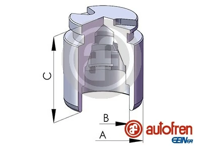 Piston, brake caliper
